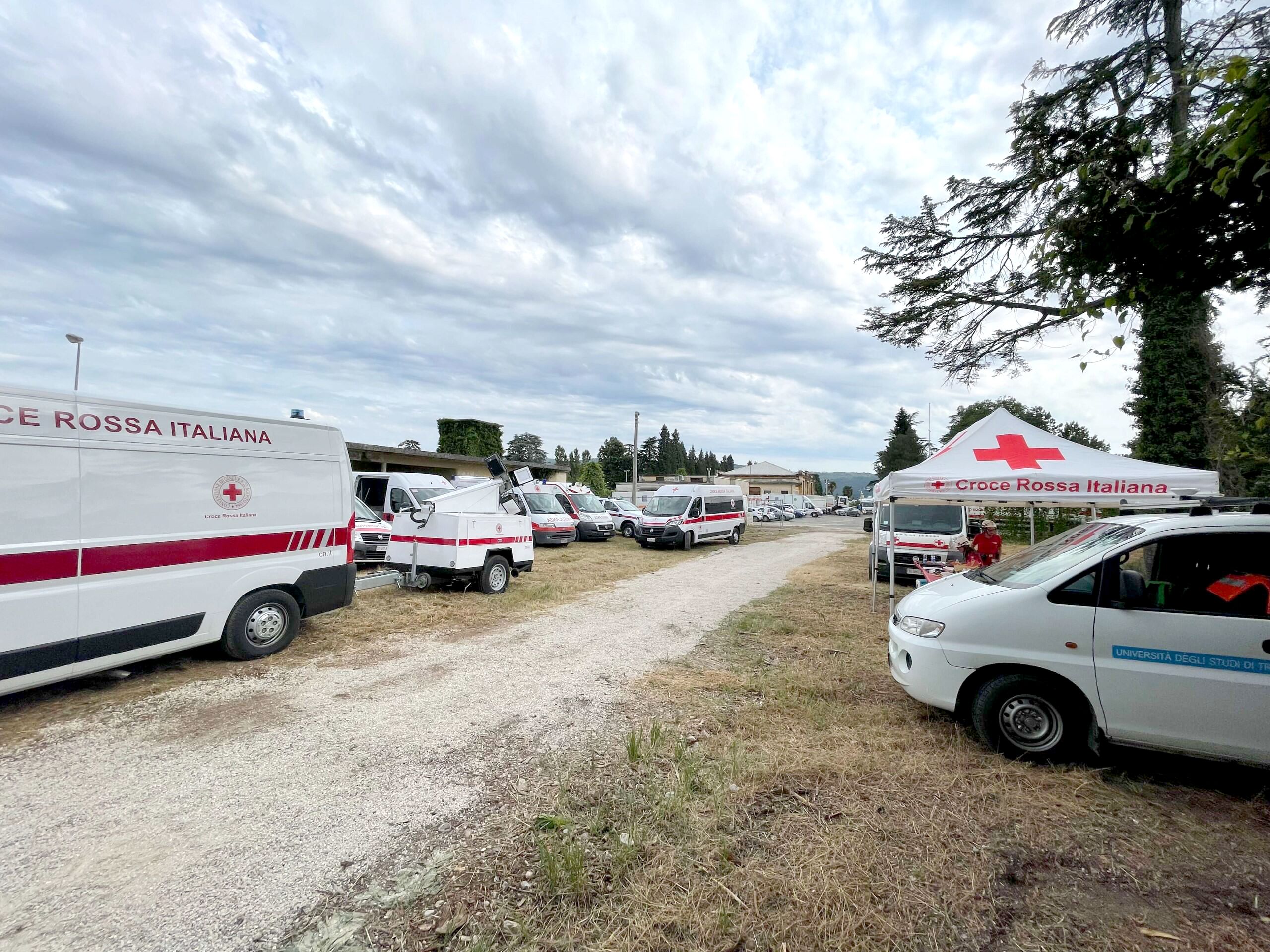 Aeroporto Duca d'Aosta, campo base, area Croce Rossa