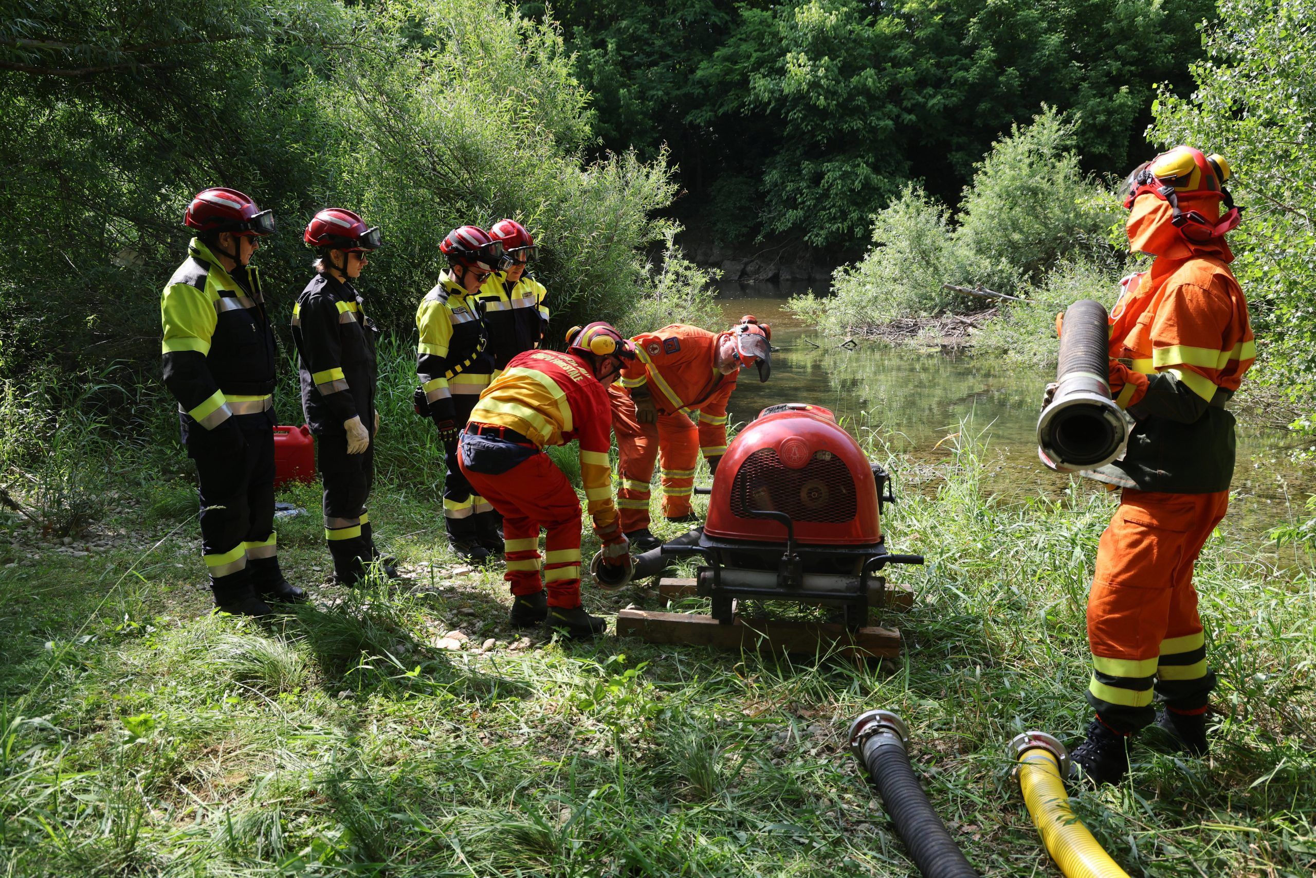 Simulazione di incendio boschivo (foto: Bumbaca GECT-GO)