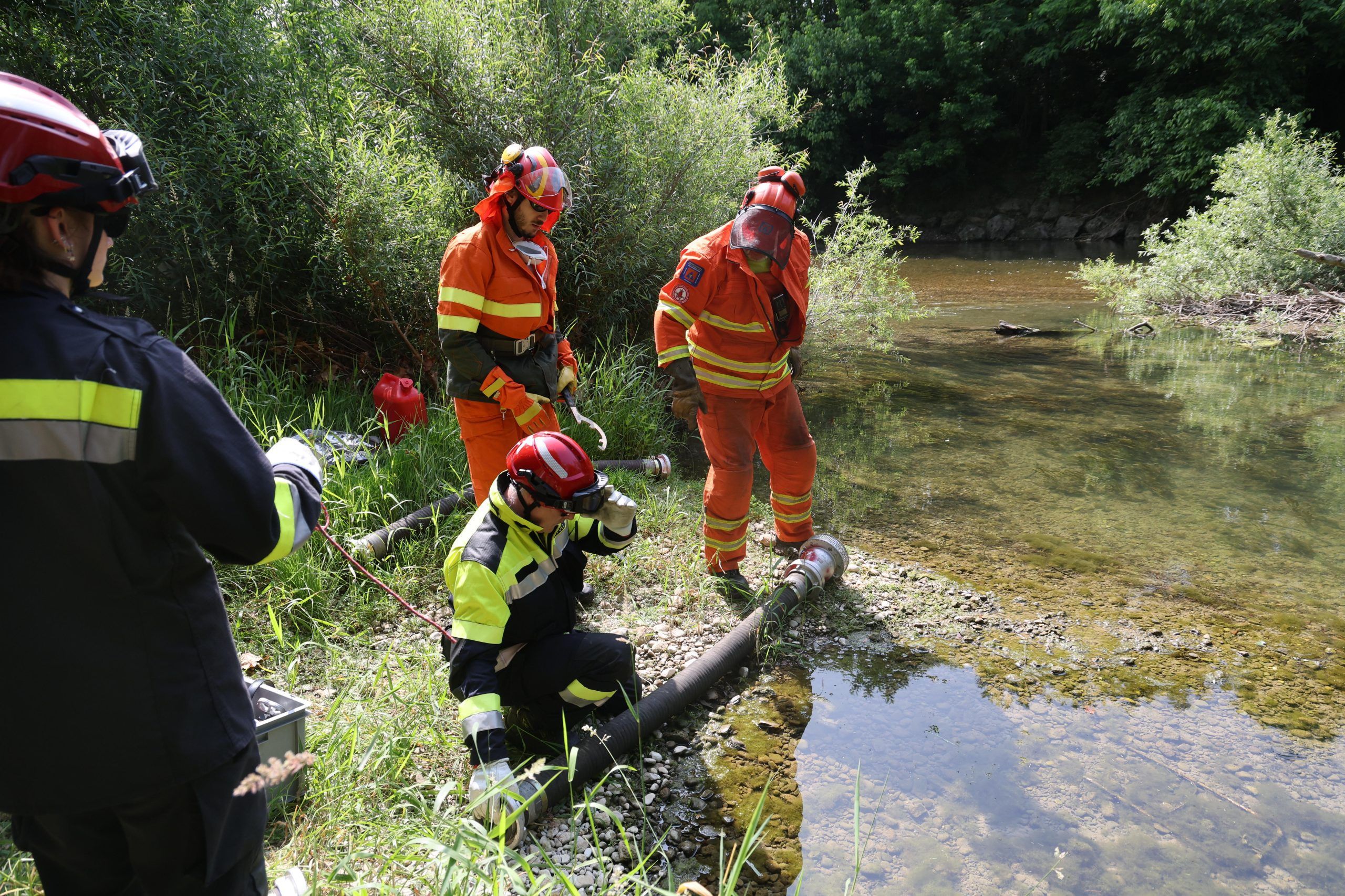 Simulazione di incendio boschivo (foto: Bumbaca GECT-GO)