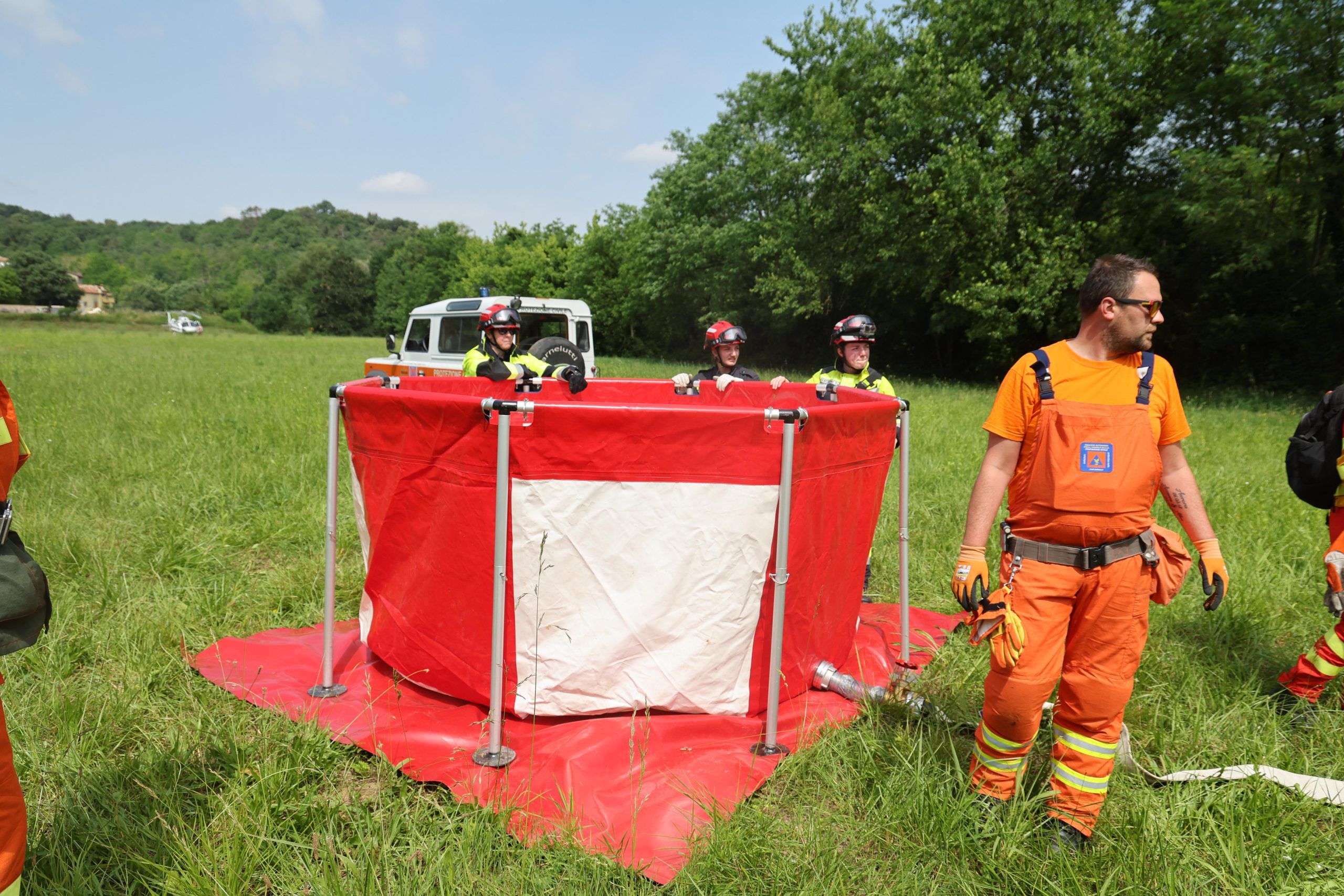 Simulazione di incendio boschivo (foto: Bumbaca GECT-GO)